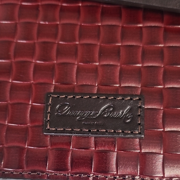 Dooney & Bourke Maroon Woven Wristlet